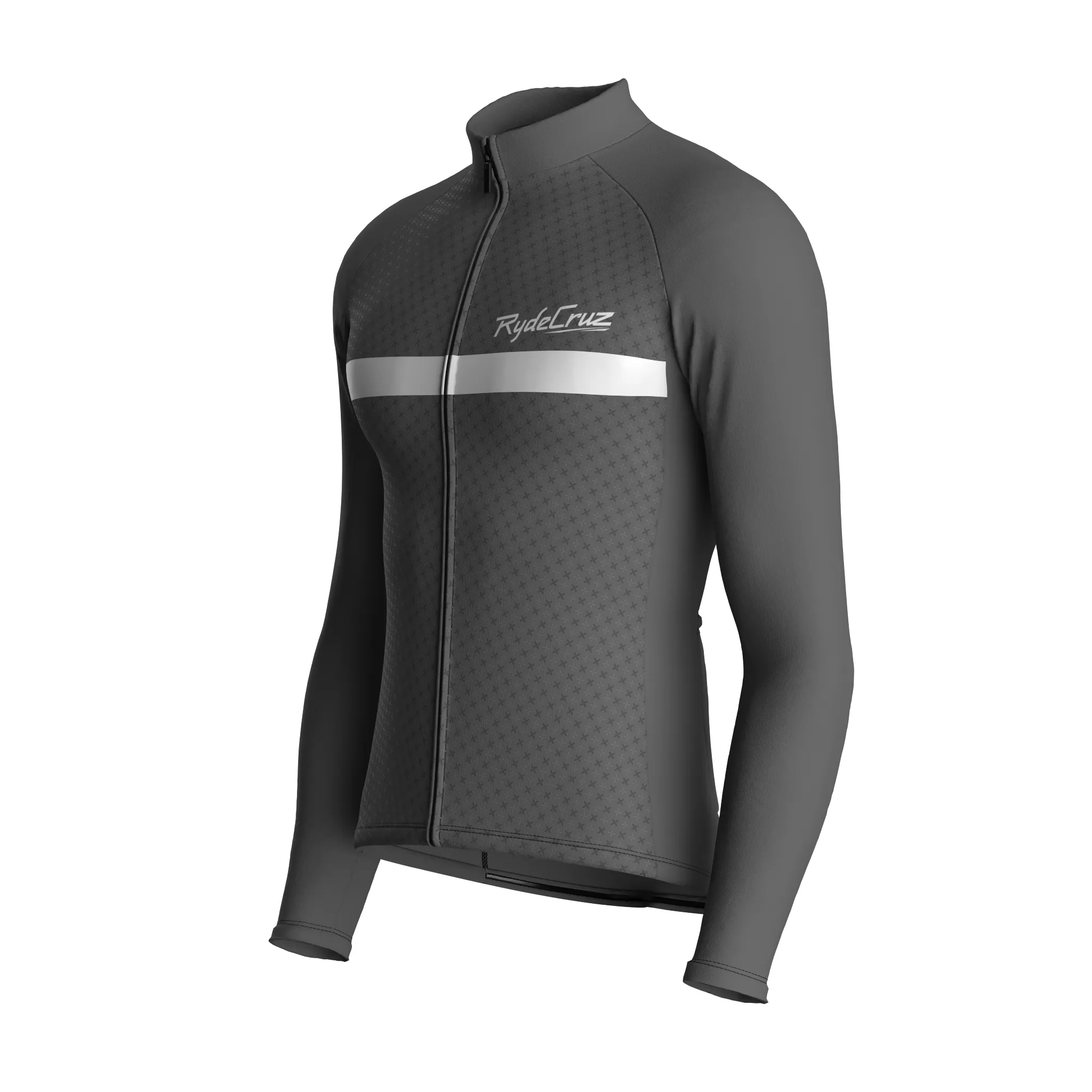 Stripe Dynamics | Ash Gray Male Long Sleeves Jersey