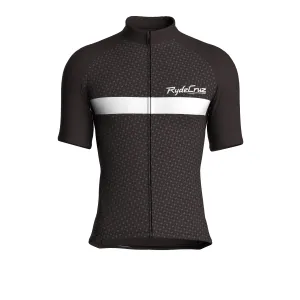 Stripe Dynamics | Dark Brown Male Short Sleeves Jersey