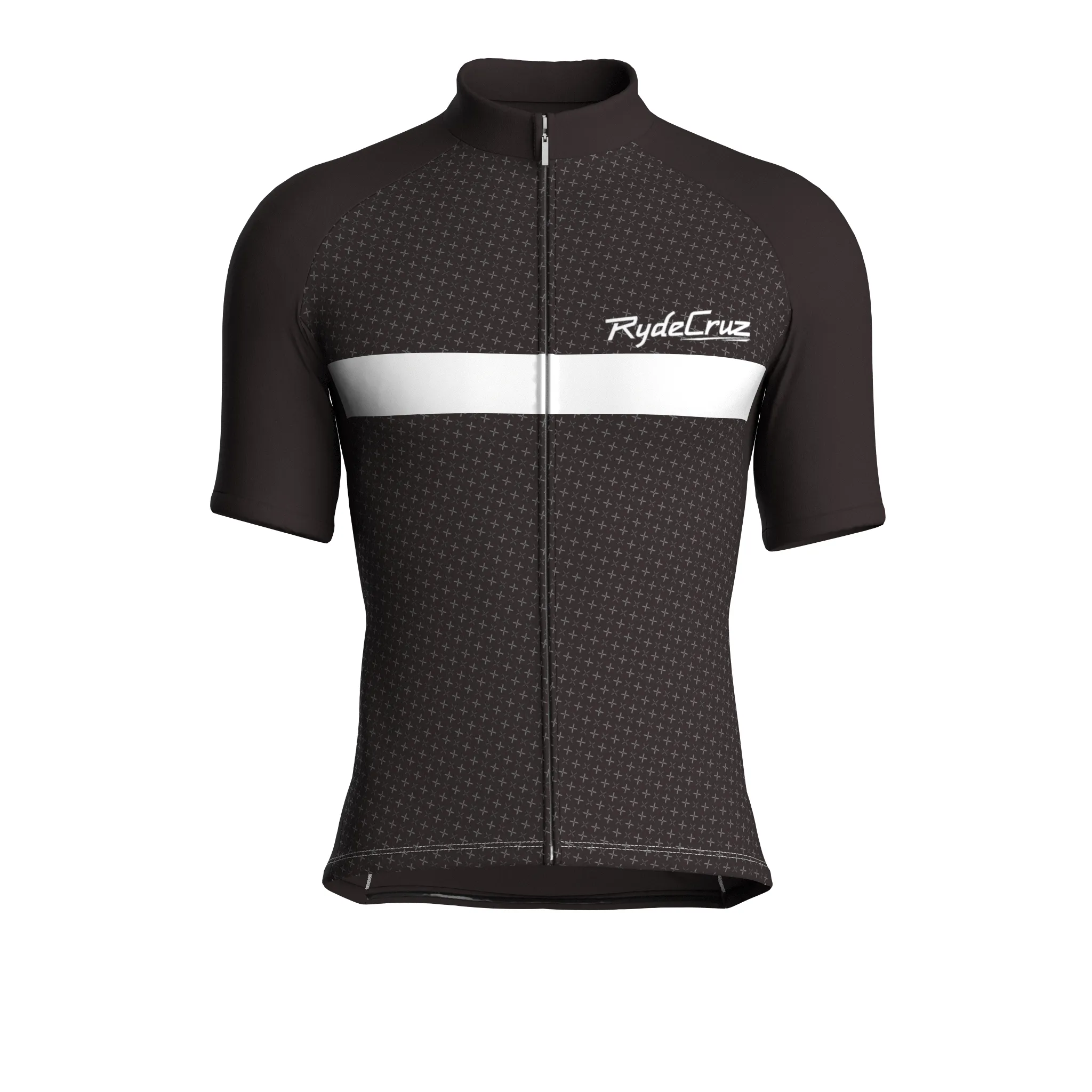 Stripe Dynamics | Dark Brown Male Short Sleeves Jersey