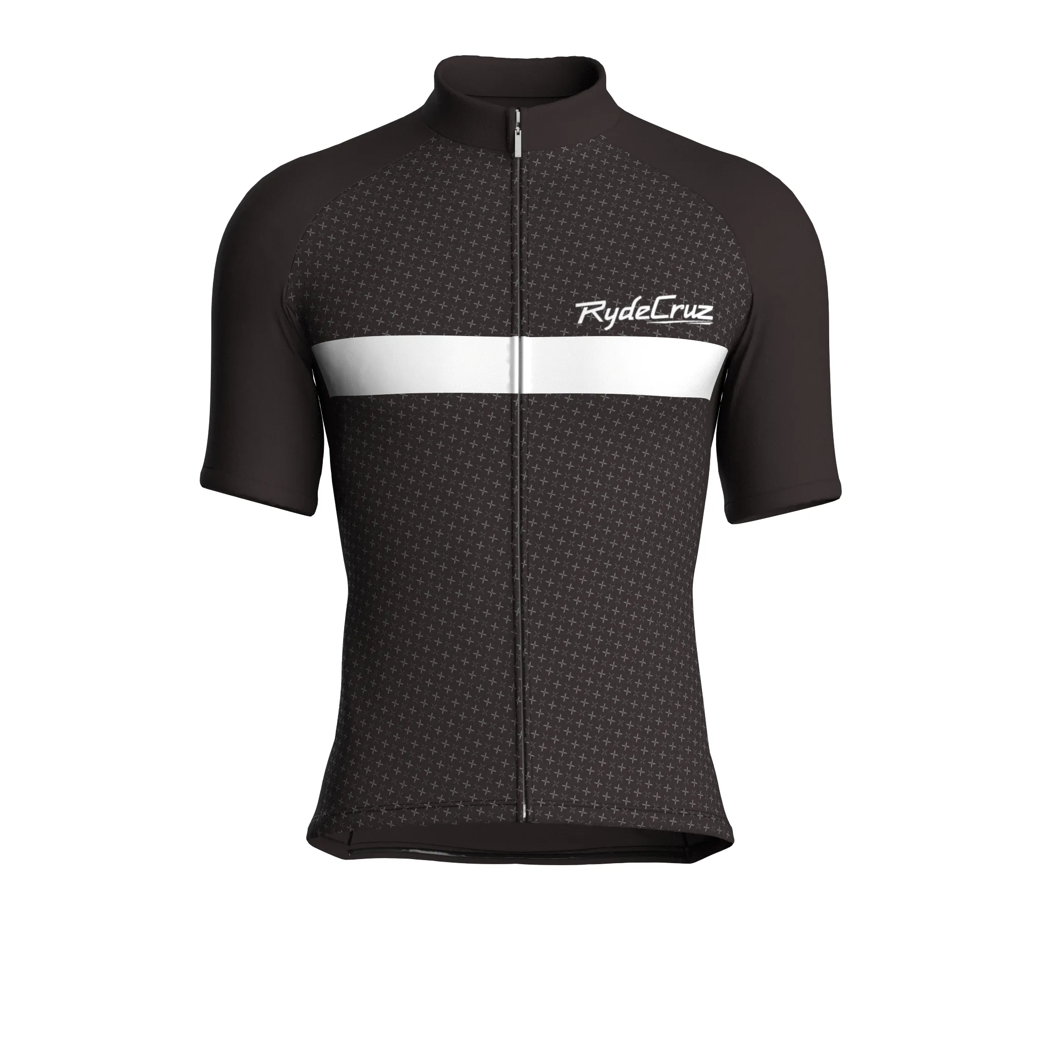 Stripe Dynamics | Dark Brown Male Short Sleeves Jersey