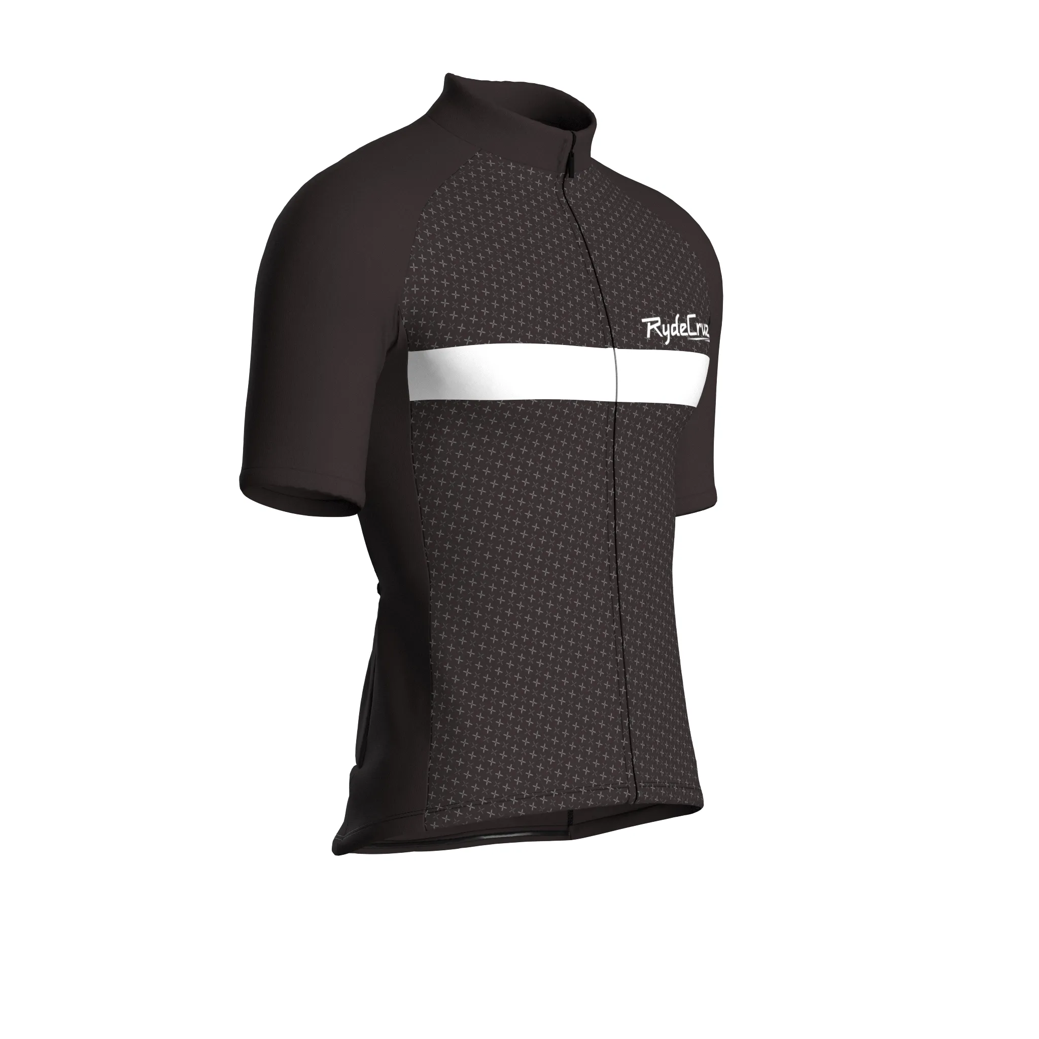 Stripe Dynamics | Dark Brown Male Short Sleeves Jersey