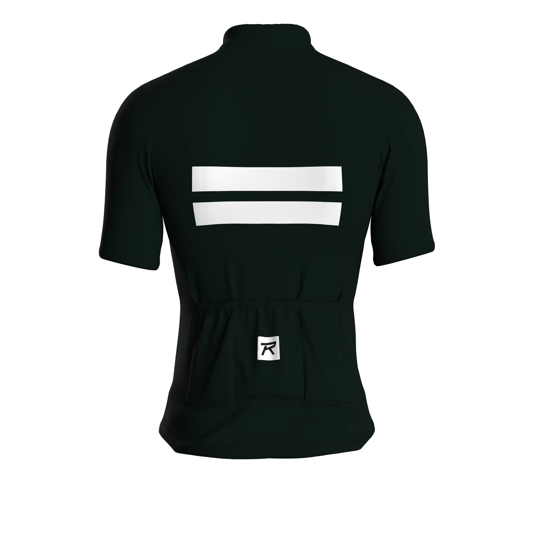 Stripe Dynamics | Dark Green Male Short Sleeves Jersey