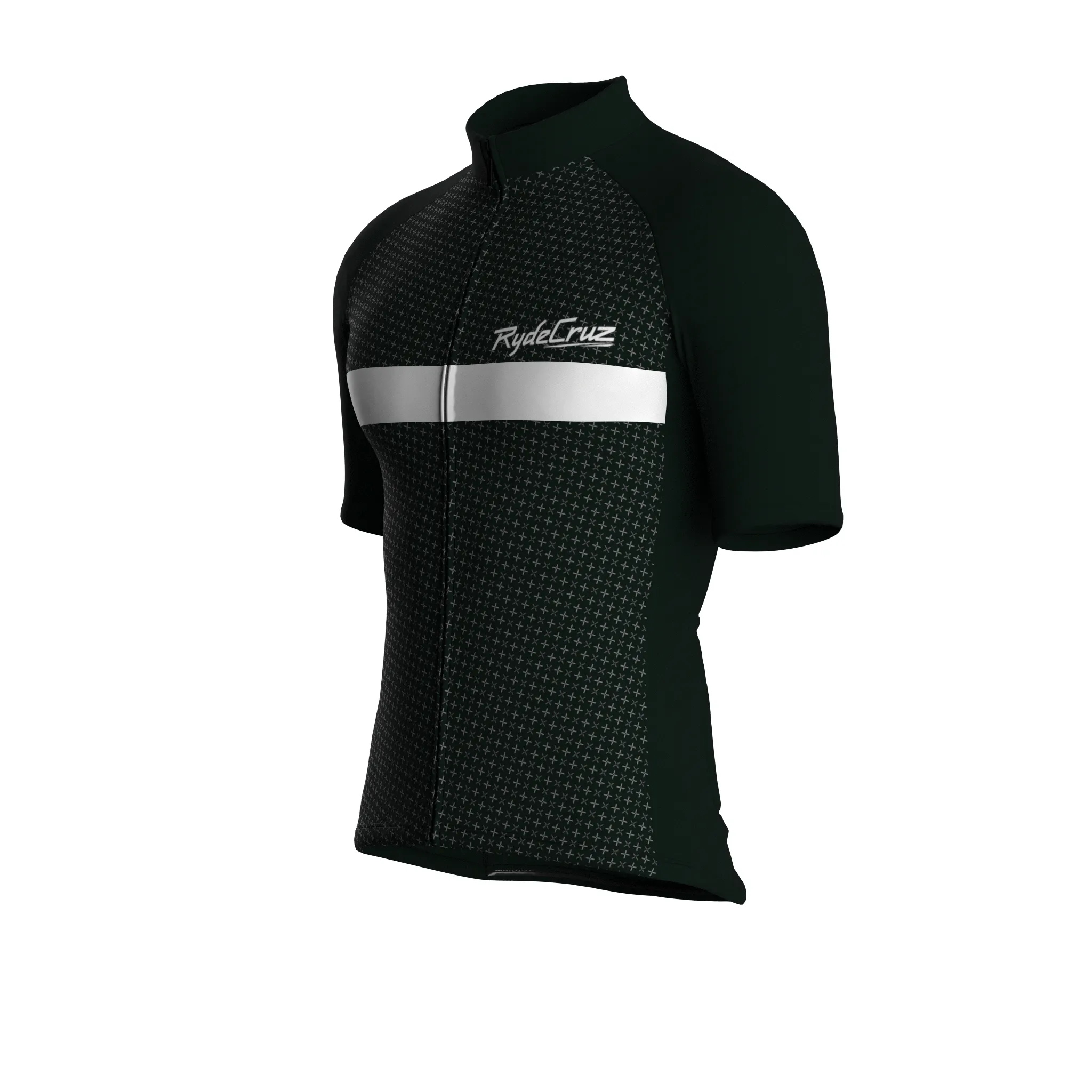 Stripe Dynamics | Dark Green Male Short Sleeves Jersey
