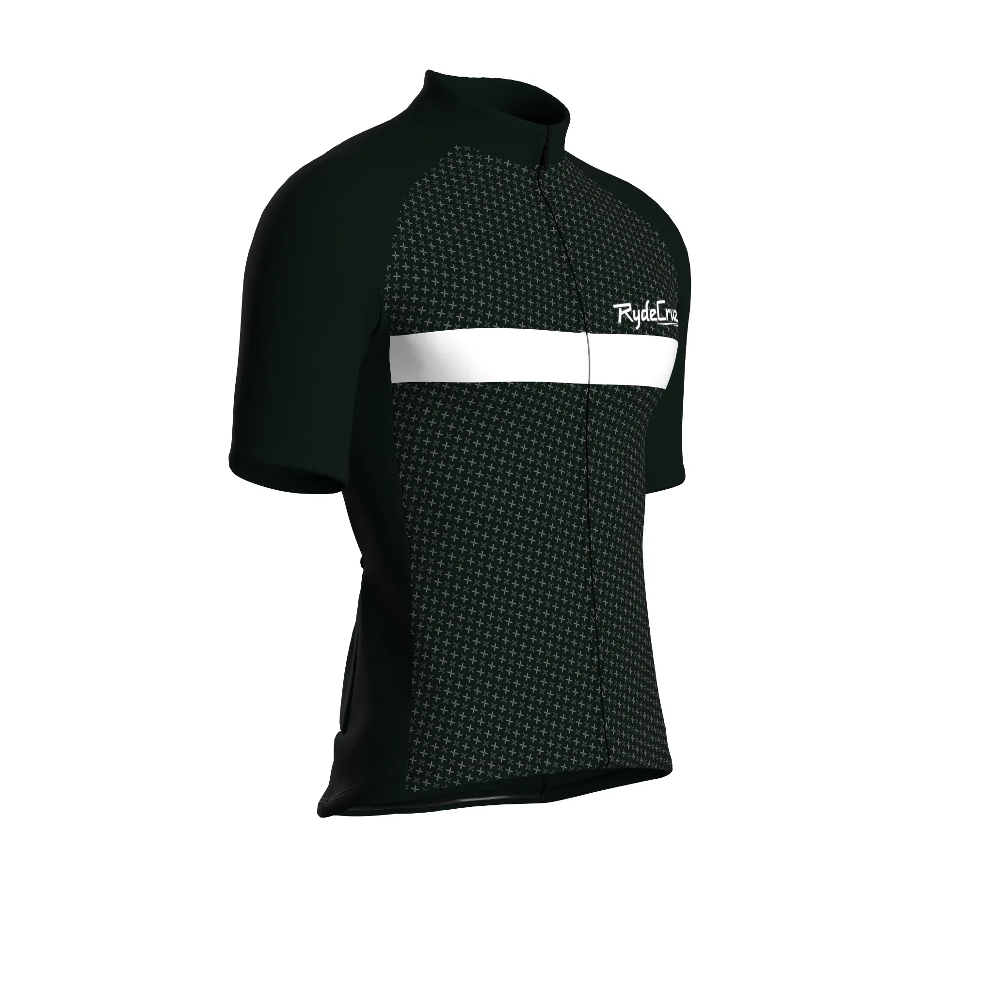 Stripe Dynamics | Dark Green Male Short Sleeves Jersey