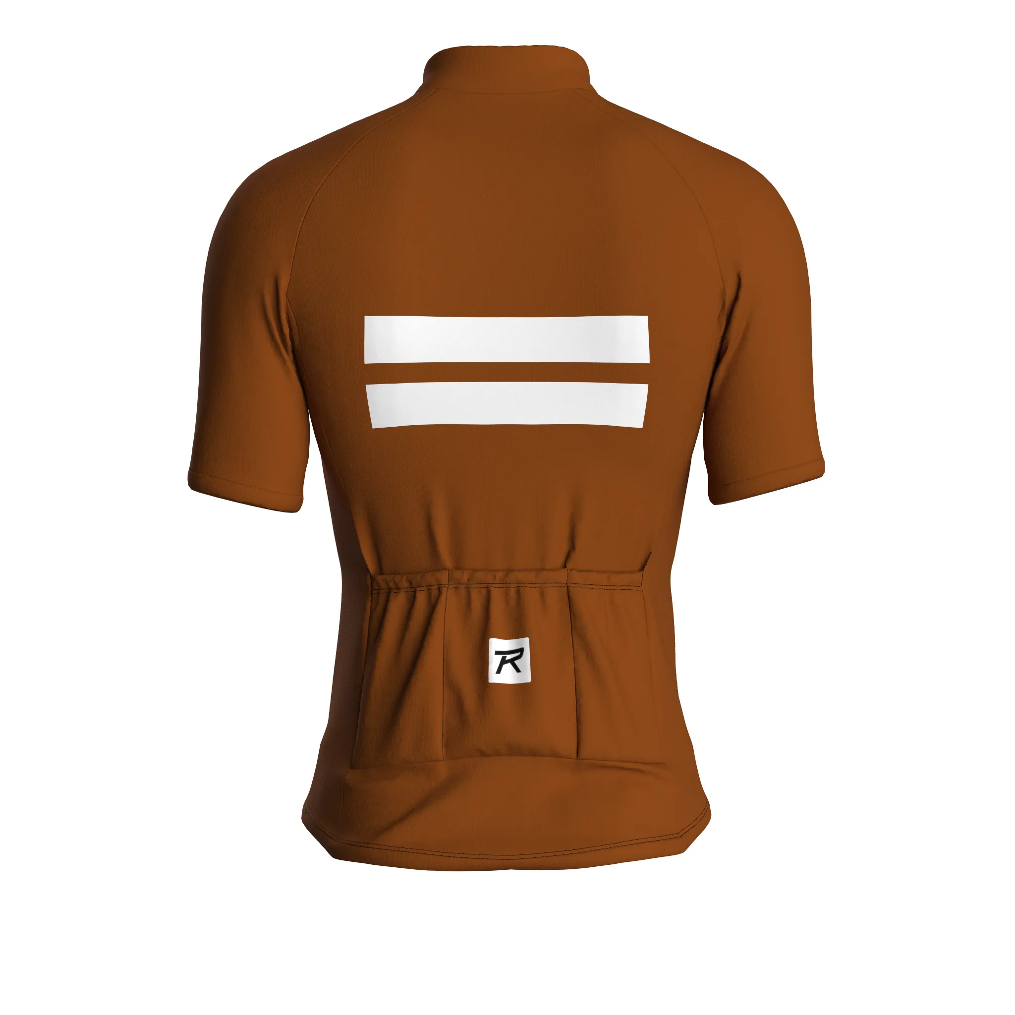 Stripe Dynamics | Earth Brown Male Short Sleeves Jersey