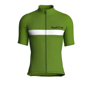 Stripe Dynamics | Khaki Green Male Short Sleeves Jersey