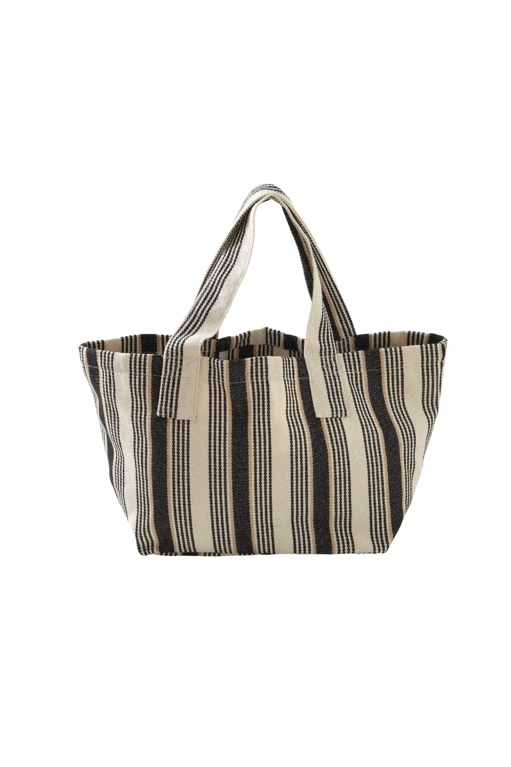 Striped Canvas Beach Bag