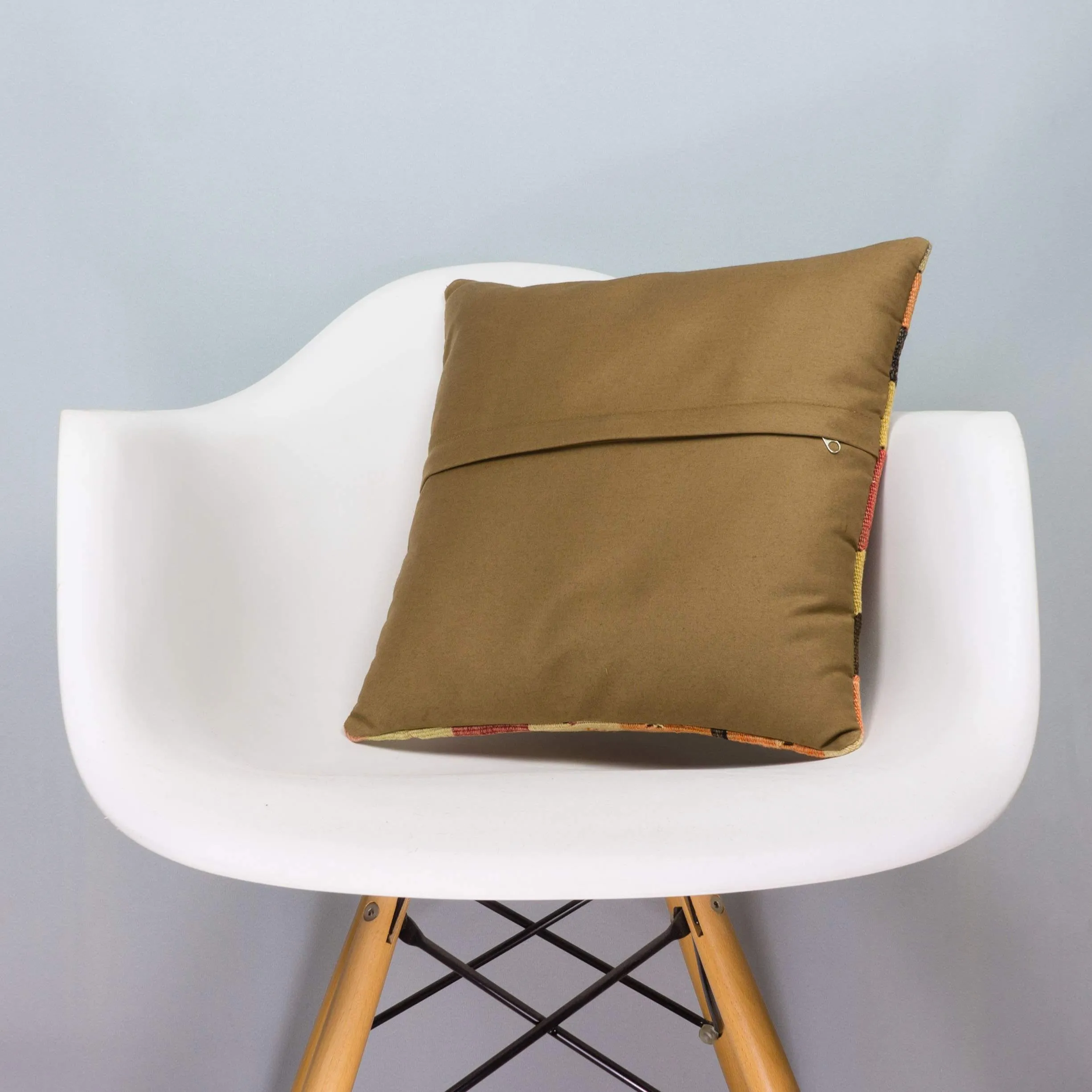 Striped Multiple Color Kilim Pillow Cover 16x16 6812
