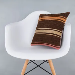Striped Multiple Color Kilim Pillow Cover 16x16 7915