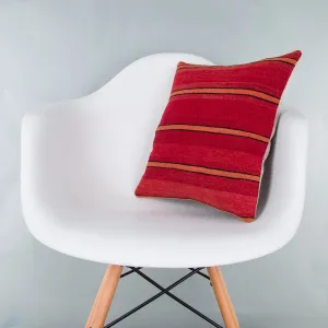 Striped Multiple Color Kilim Pillow Cover 16x16 8118