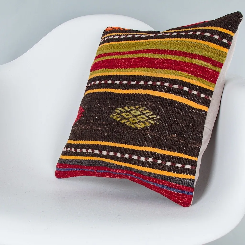 Striped Multiple Color Kilim Pillow Cover 16x16 8313