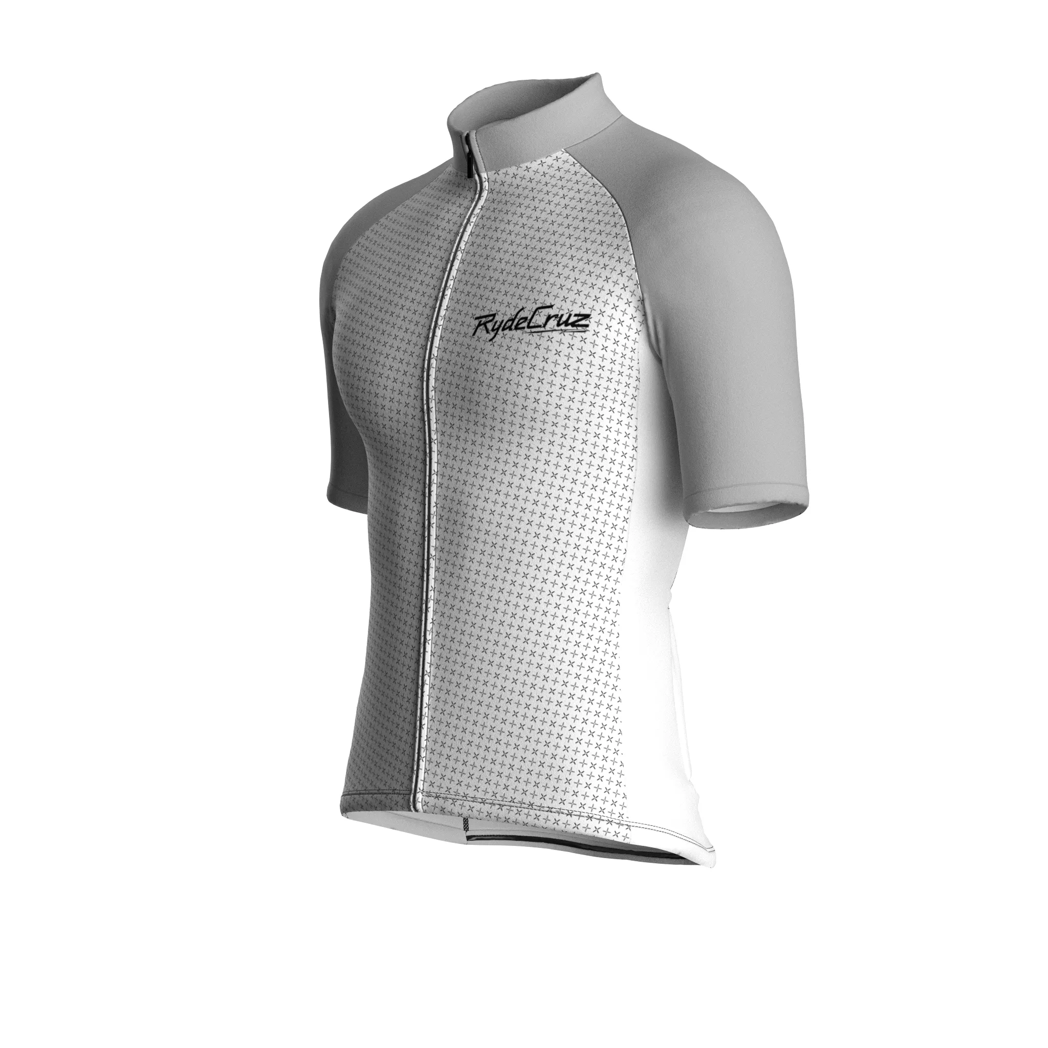 Swift Grid | White Male Short Sleeves Jersey