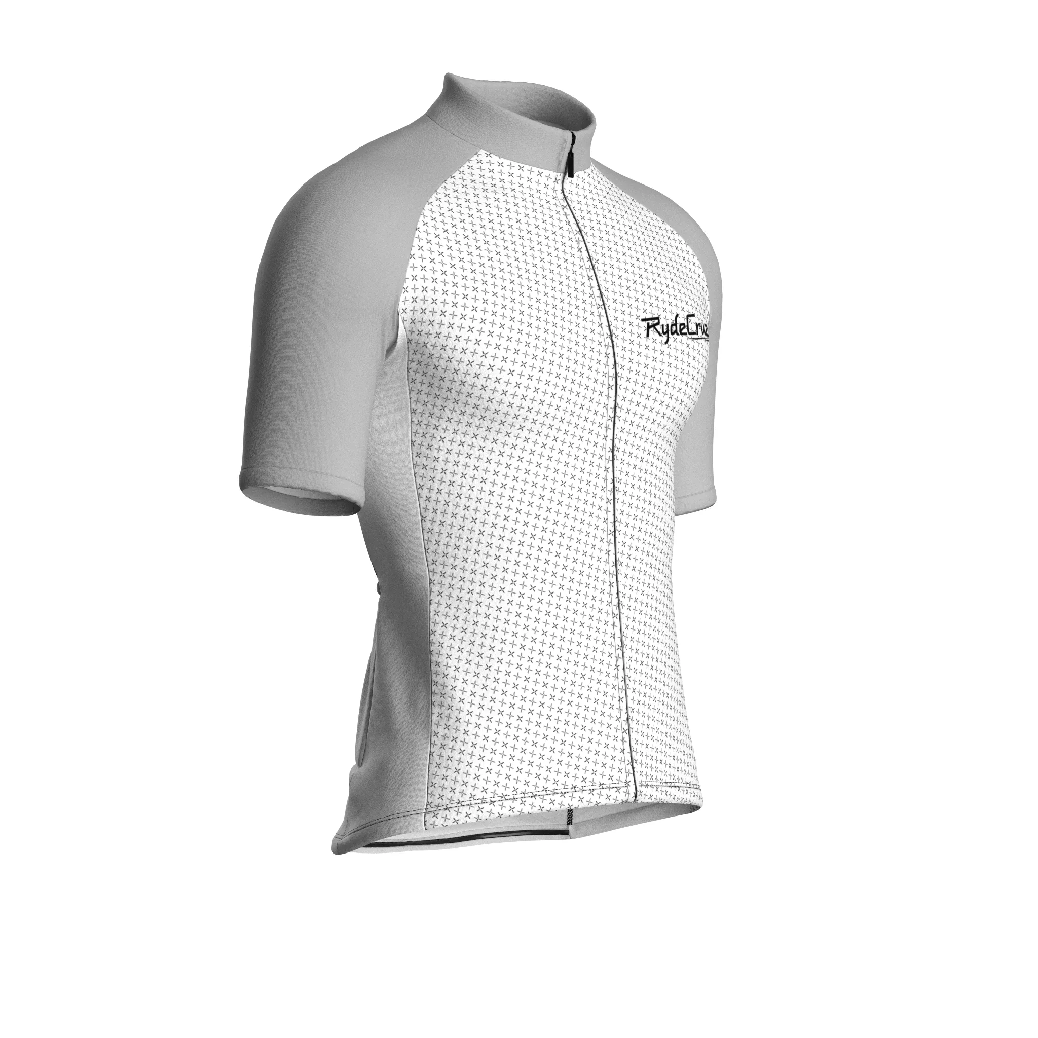 Swift Grid | White Male Short Sleeves Jersey