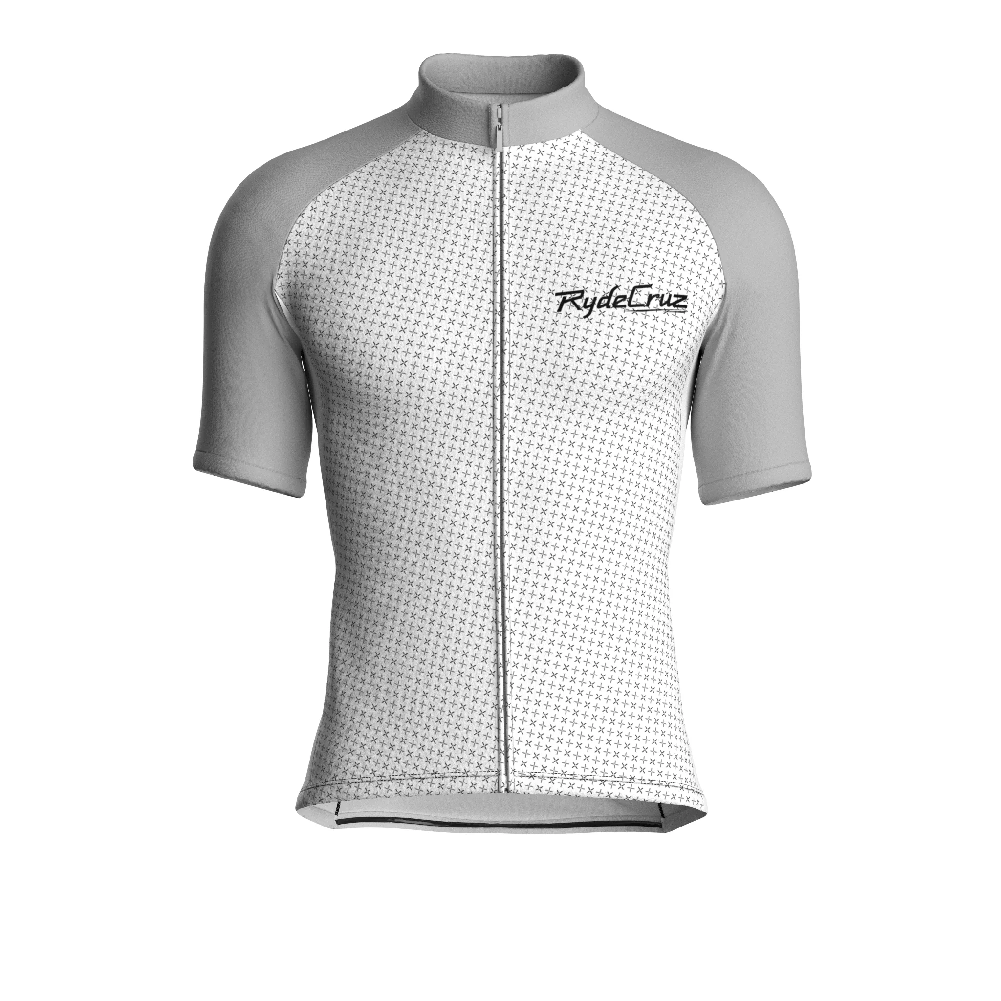 Swift Grid | White Male Short Sleeves Jersey