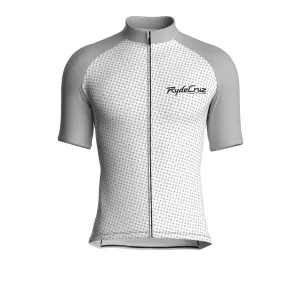 Swift Grid | White Male Short Sleeves Jersey