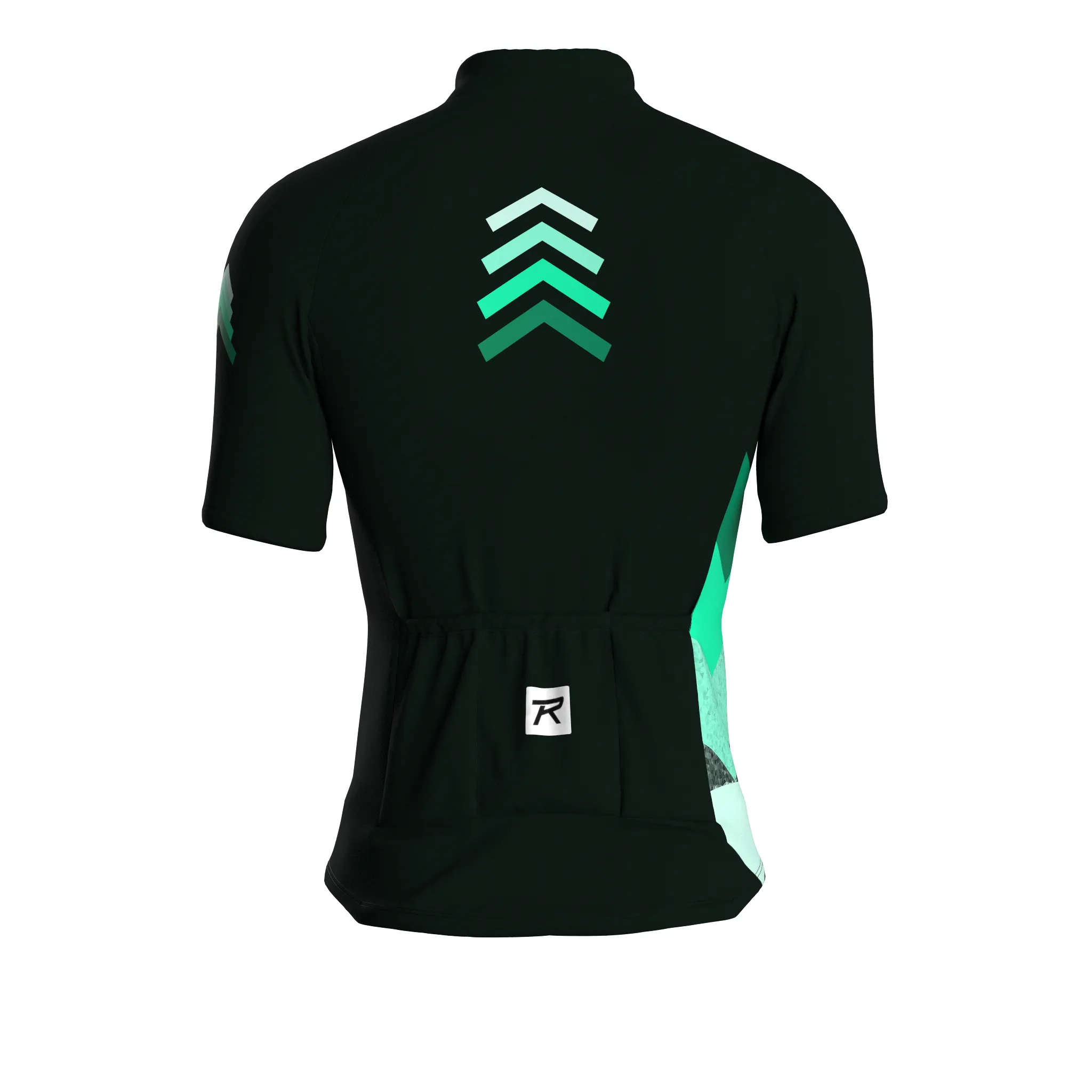 Synth Wave | Dark Green Male Short Sleeves Jersey
