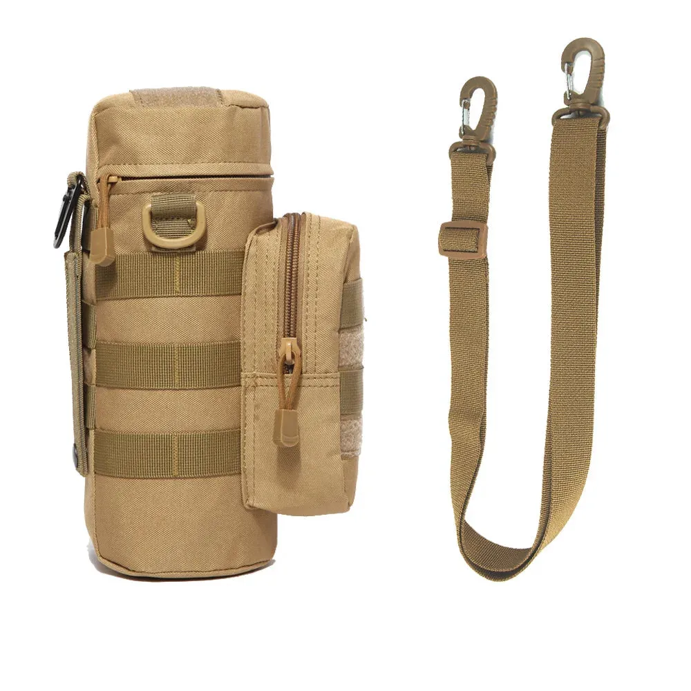 Tactical Molle Water Bottle Bag Pouch Holder Outdoor Travel Camping Hiking Cycling Fishing Hunting Water Bottle Kettle Carrier