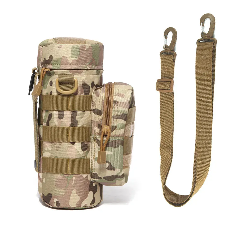Tactical Molle Water Bottle Bag Pouch Holder Outdoor Travel Camping Hiking Cycling Fishing Hunting Water Bottle Kettle Carrier