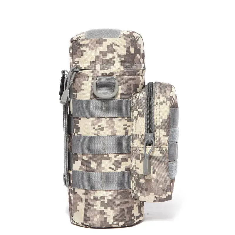 Tactical Molle Water Bottle Bag Pouch Holder Outdoor Travel Camping Hiking Cycling Fishing Hunting Water Bottle Kettle Carrier