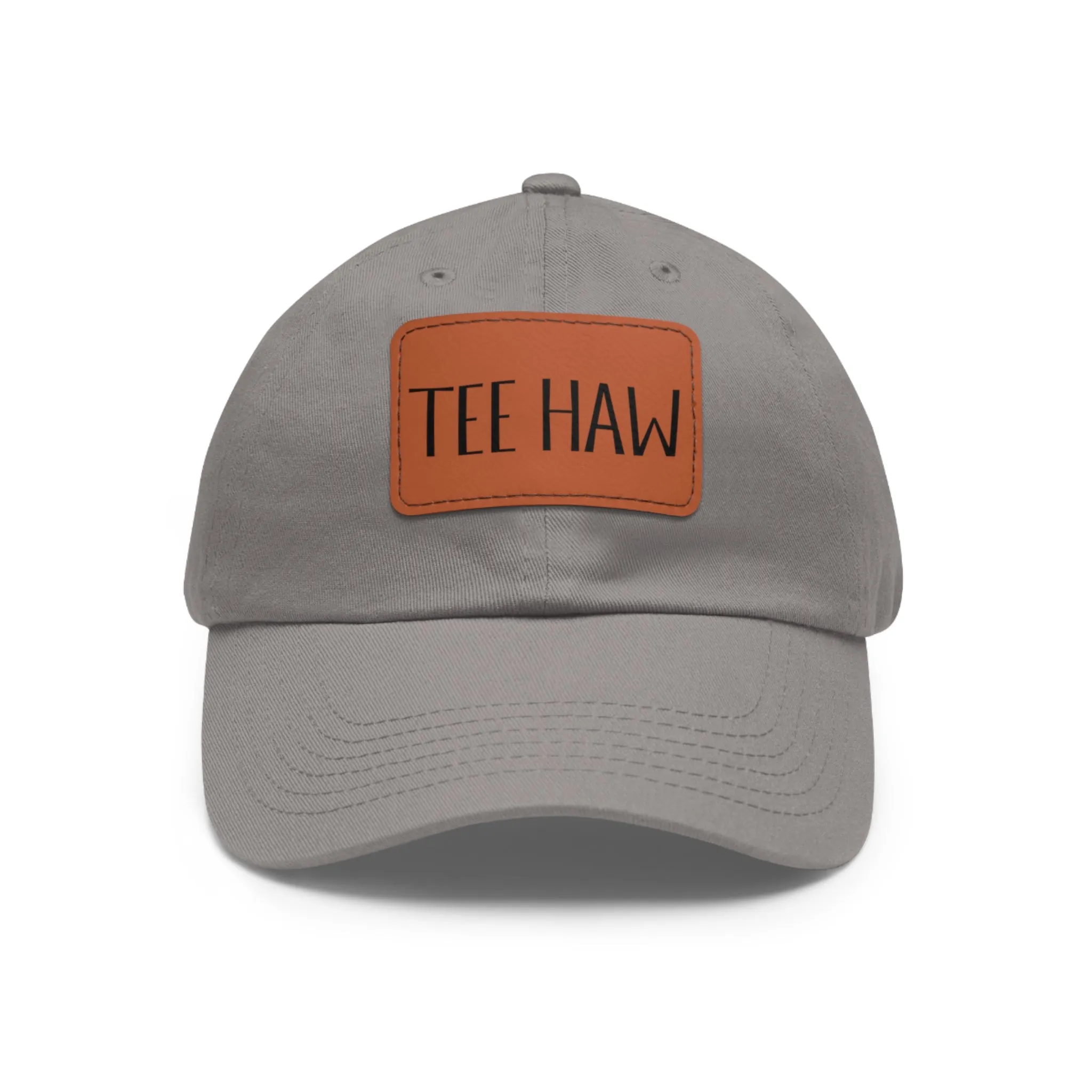 Tee Haw Leather Patch Golf Hat