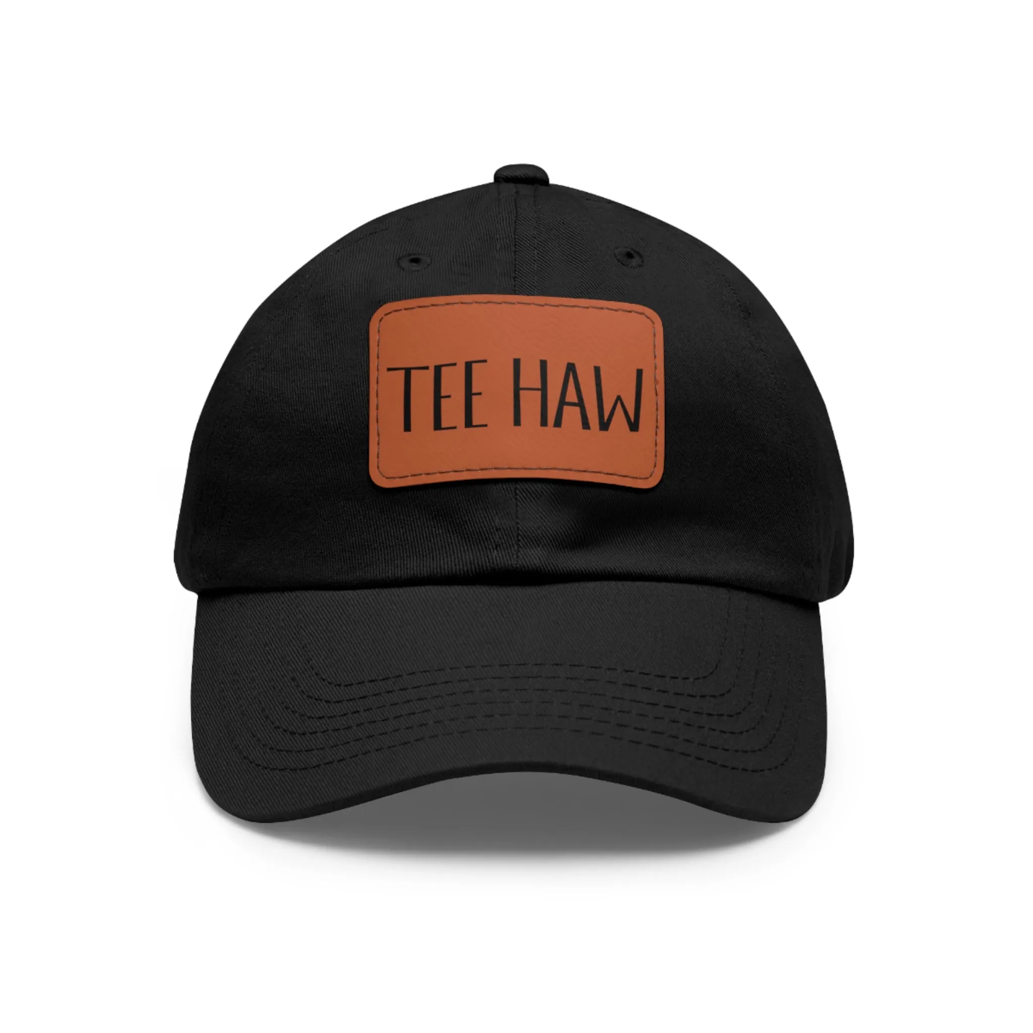 Tee Haw Leather Patch Golf Hat