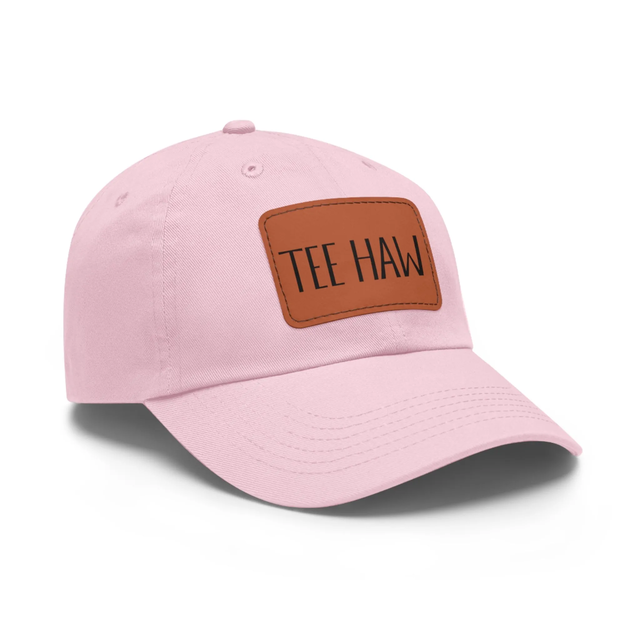 Tee Haw Leather Patch Golf Hat