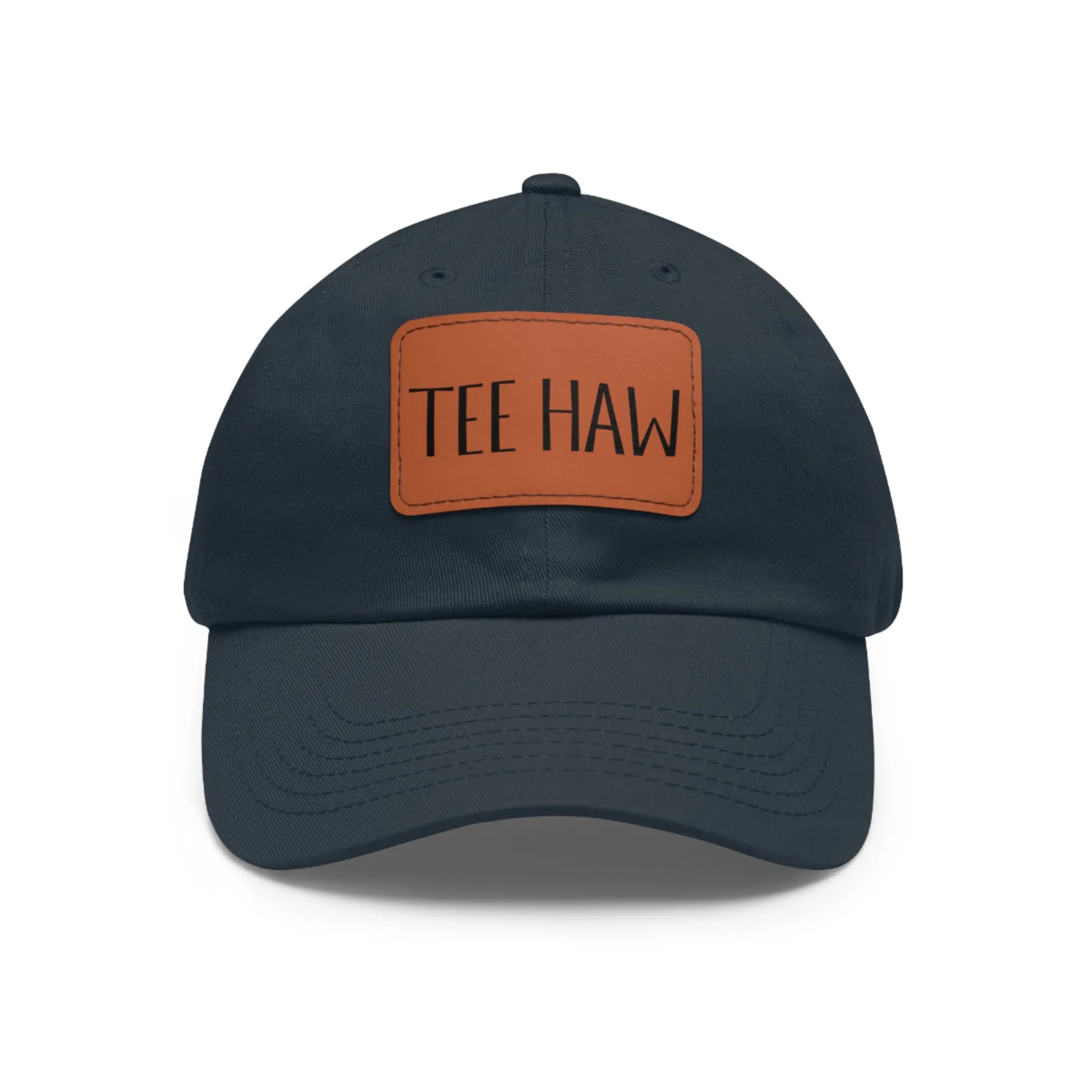 Tee Haw Leather Patch Golf Hat