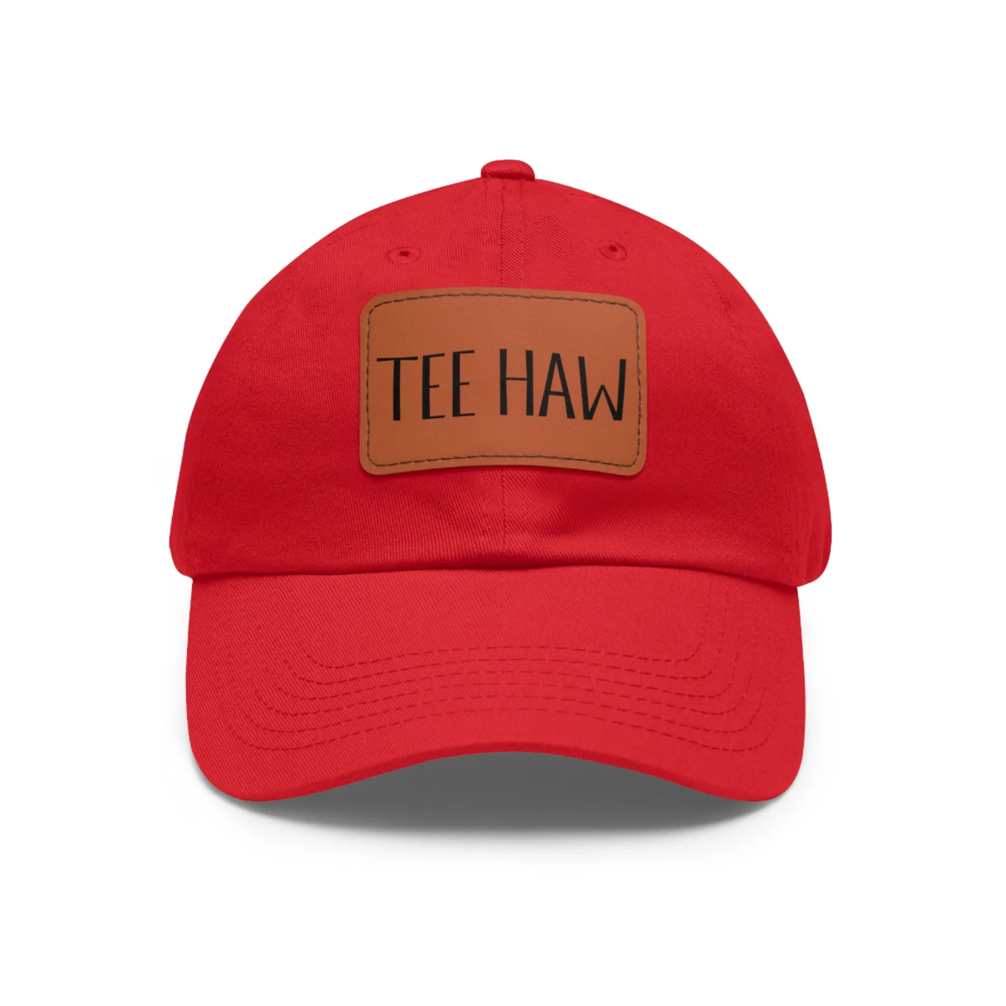 Tee Haw Leather Patch Golf Hat