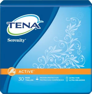 TENA Serenity Ultra Thin Light Absorbency Pads 9" [Bag of 30]