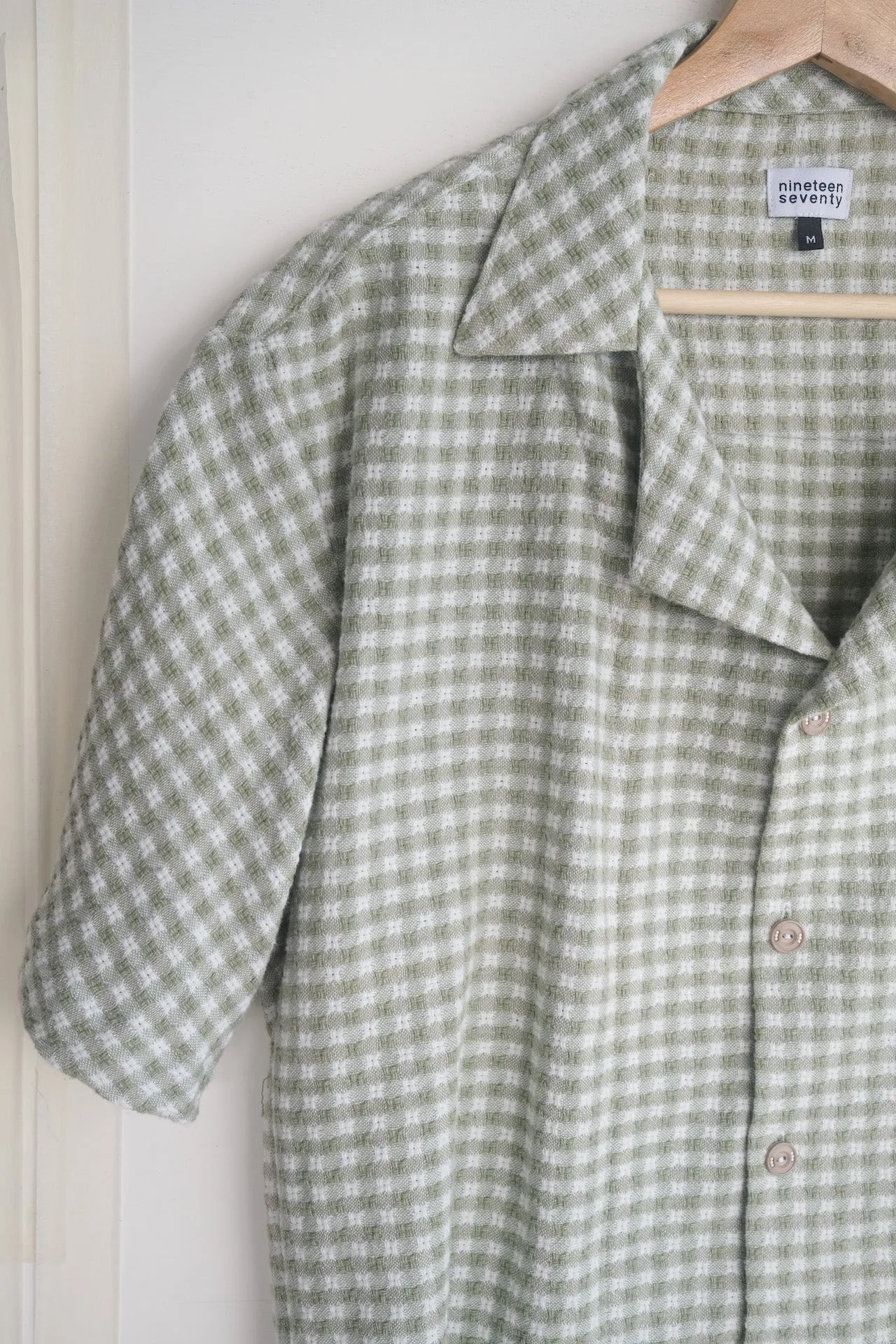 The gingham shirt - M
