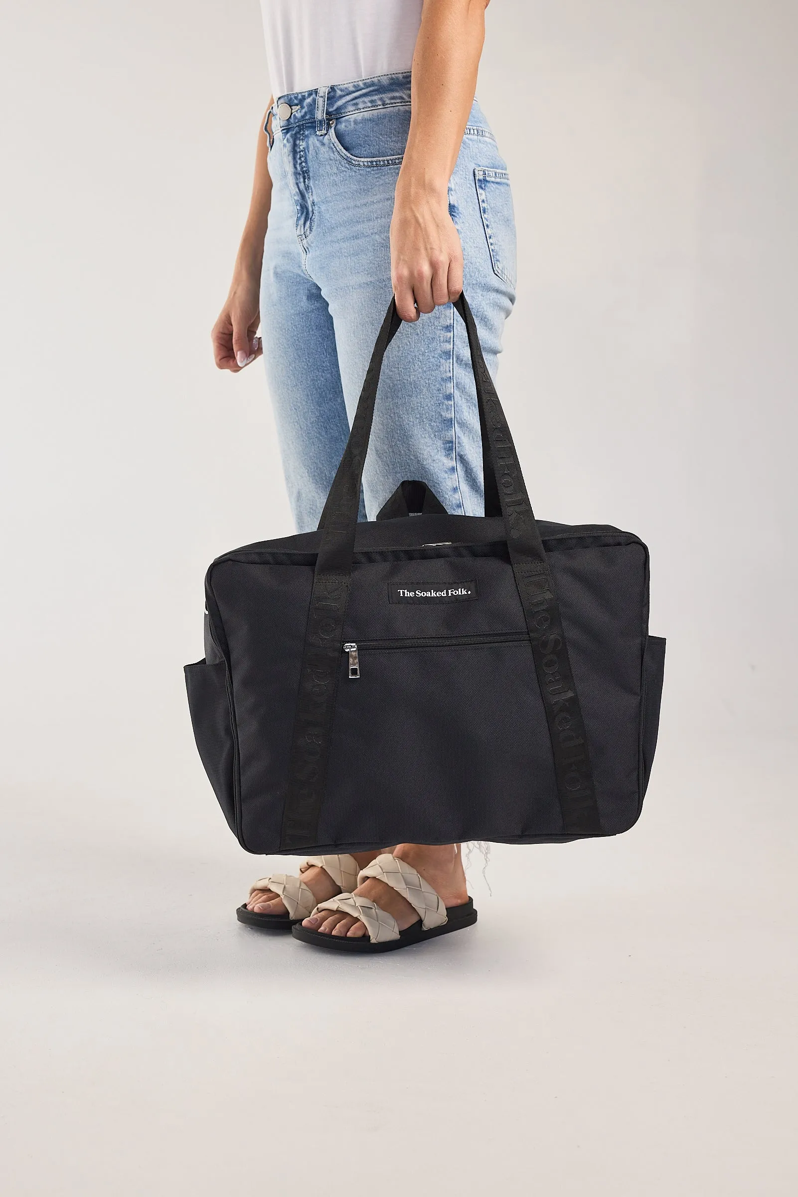 The Soaked Tote - Blue Graphite