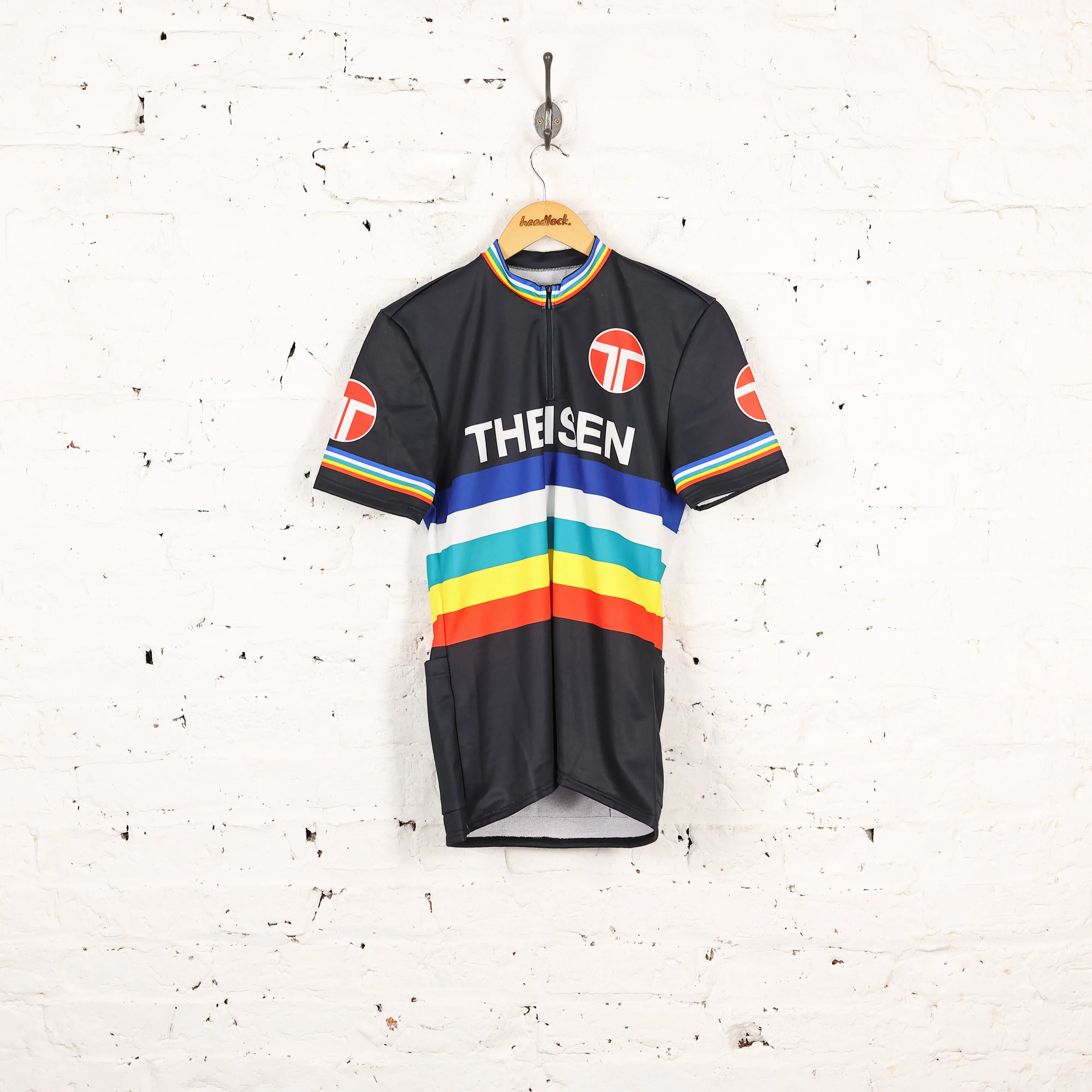 Theisen Cycling Top Jersey - Black - M