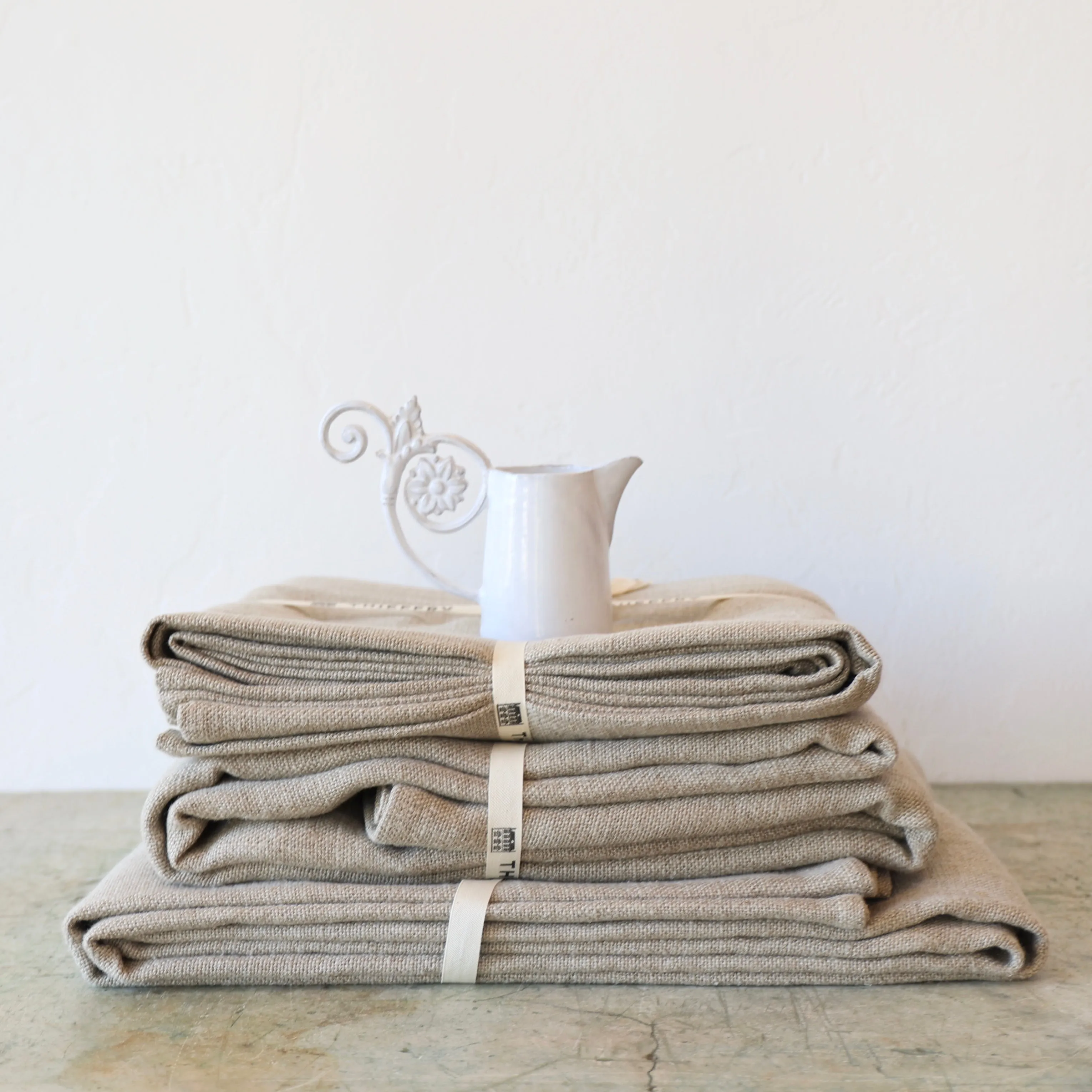 Thieffry Natural Linen Tablecloths - 2 Sizes