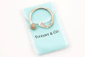 Tiffany & Co. 925 Golf Ball and Club Key Ring (8.19g.)