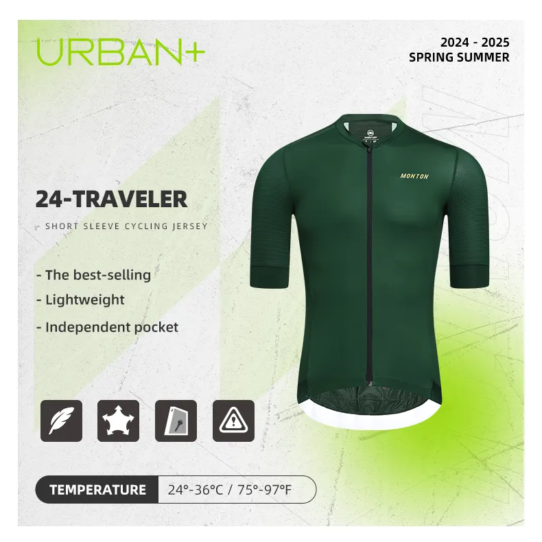 URBAN  MENS JERSEY 24-TRAVELER DARK GREEN