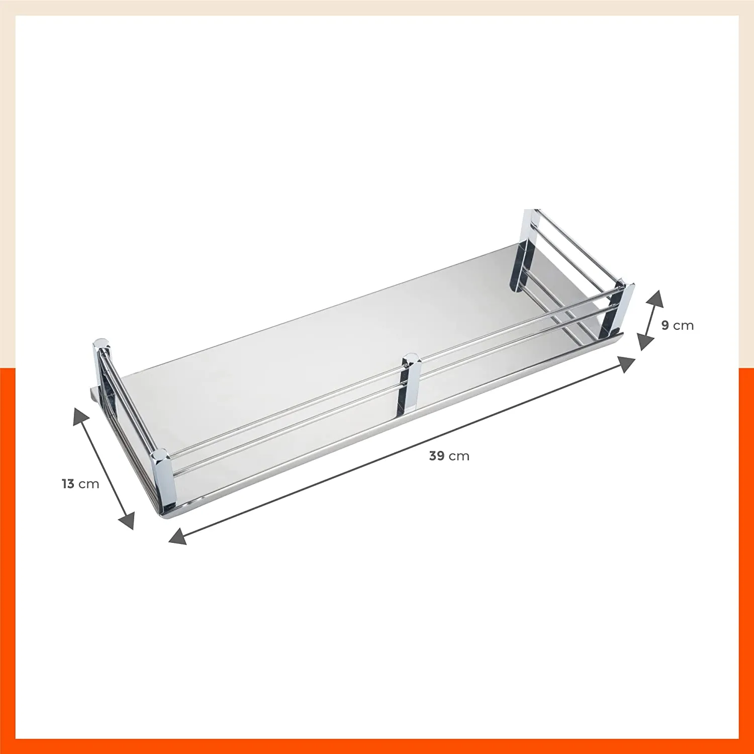 Ursa Stainless Steel Bathroom Shelf For Home