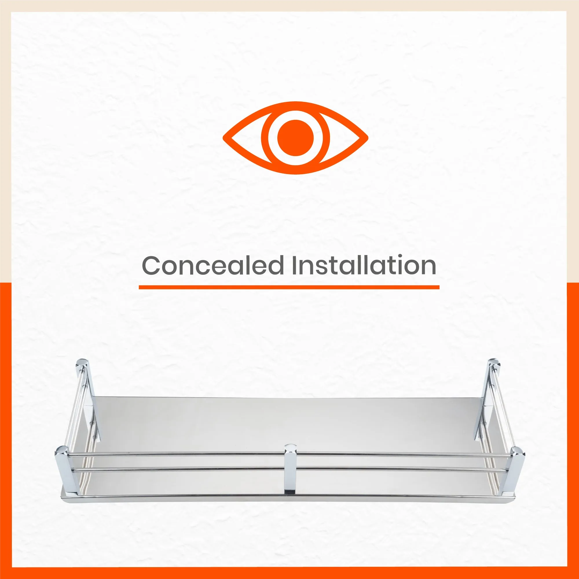Ursa Stainless Steel Bathroom Shelf For Home