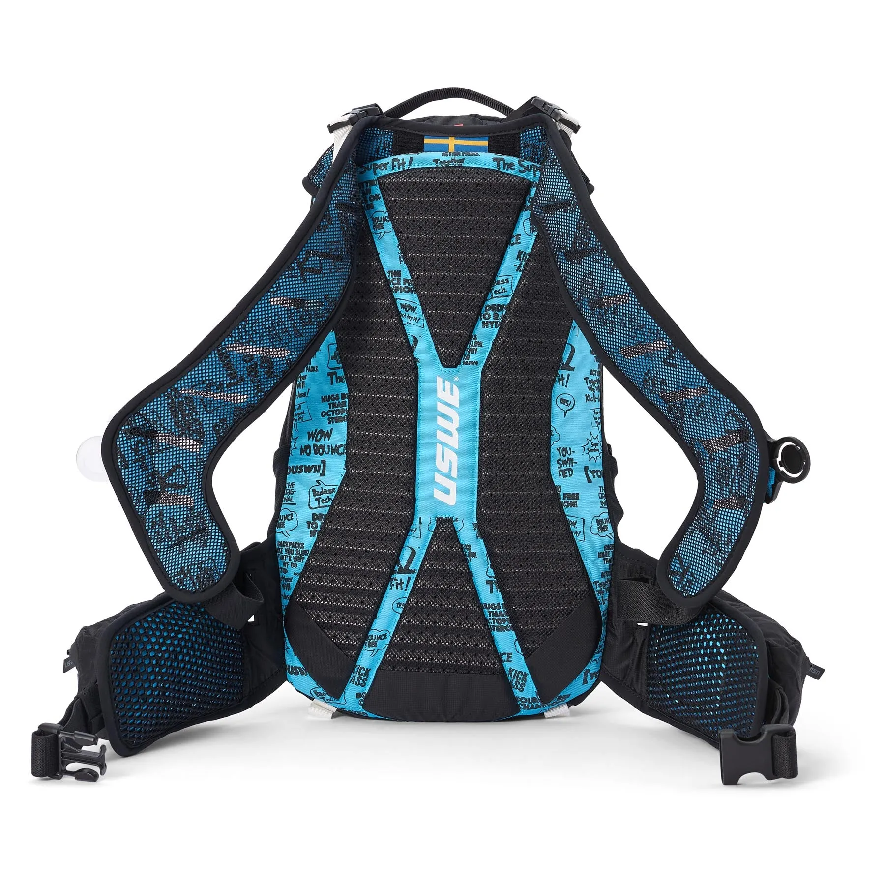 USWE Flow 25L Hydration Compatible MTB Protector Pack - Black/Blue