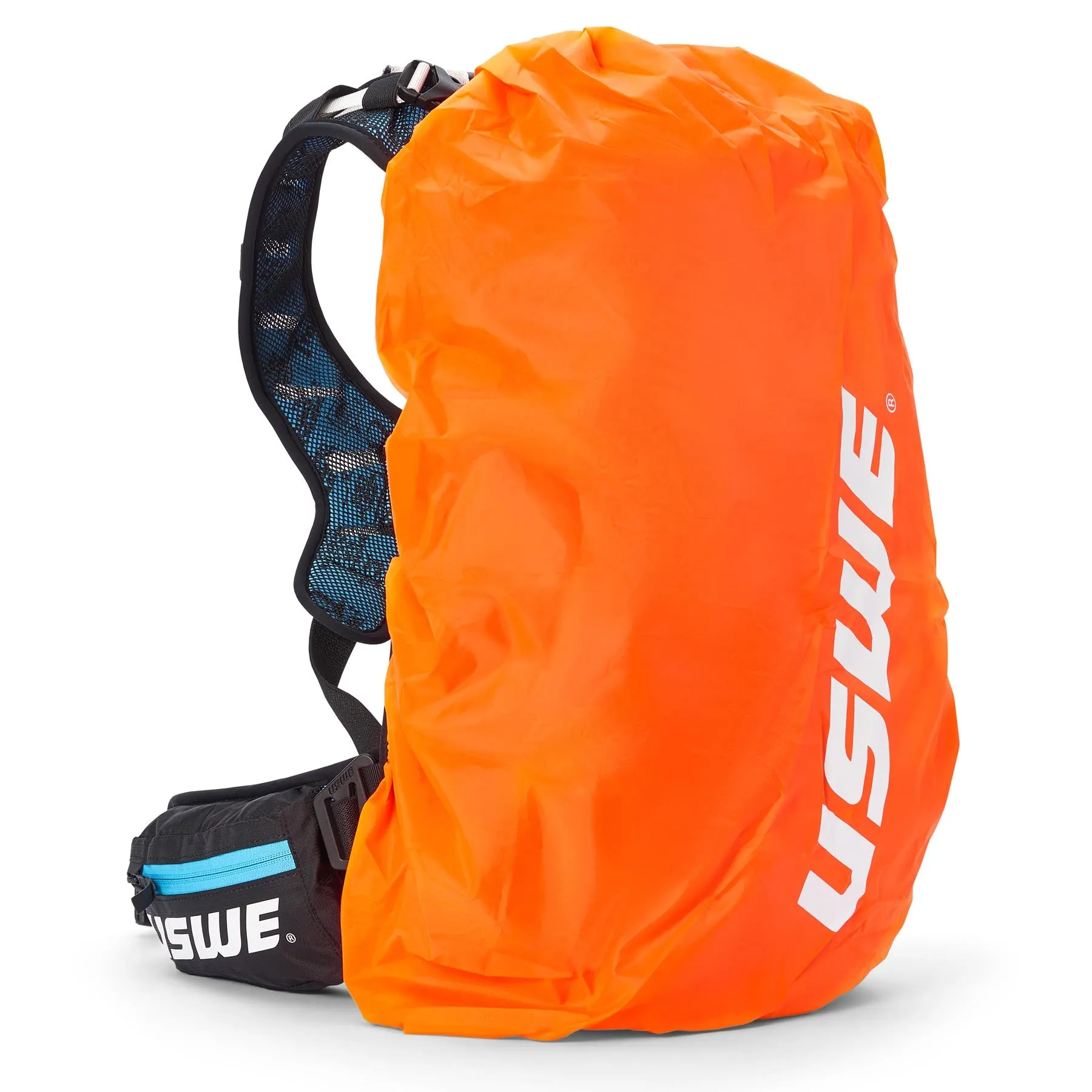 USWE Flow 25L Hydration Compatible MTB Protector Pack - Black/Blue