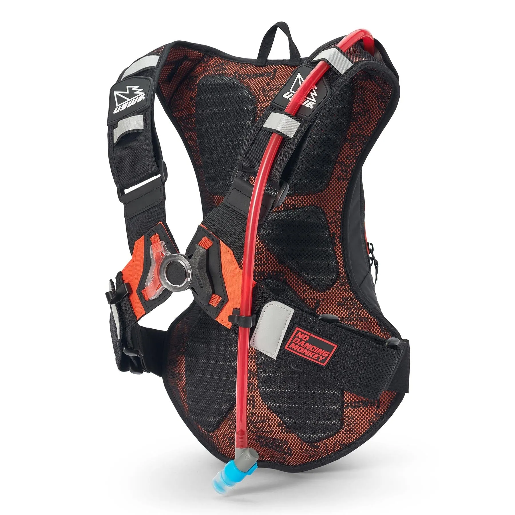 USWE MOTO Hydro 8L Hydration System Backpack - Black/Factory Orange