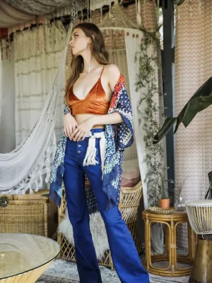 Velvet Longline Bralette