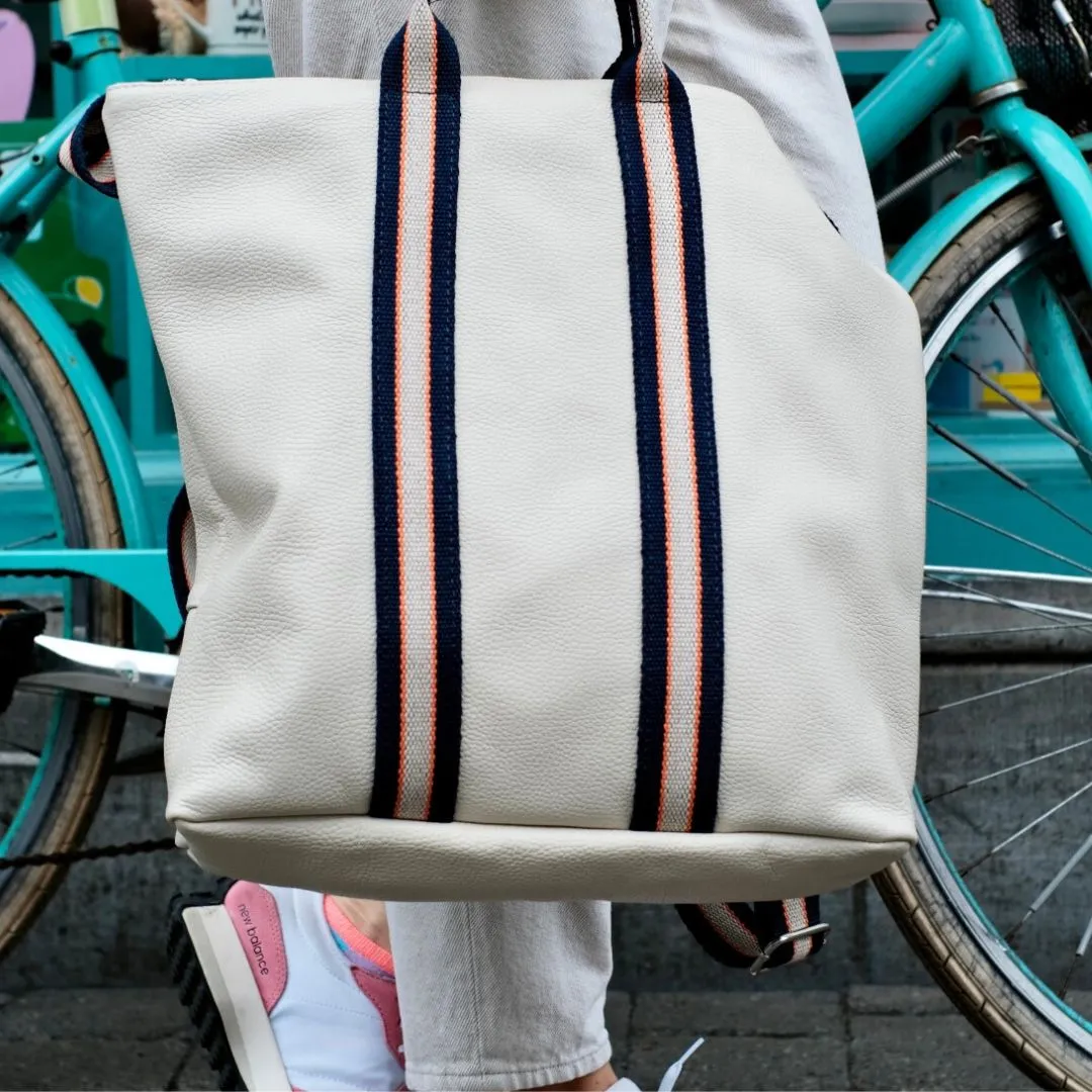 Veneto Cream Leather Backpack