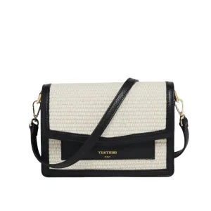 Vestirsi Amelia Black Raffia Bag
