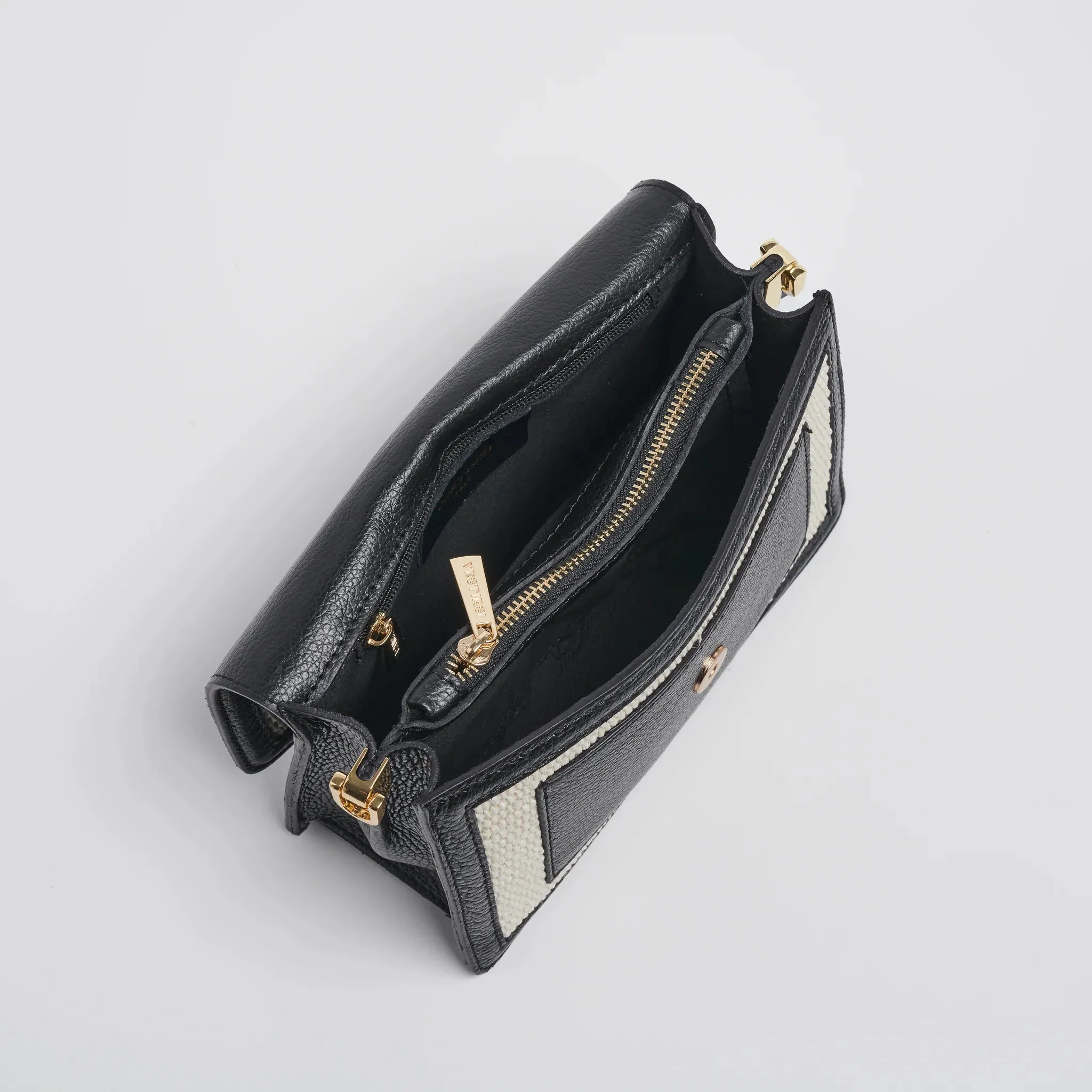 Vestirsi Amelia Black Raffia Bag