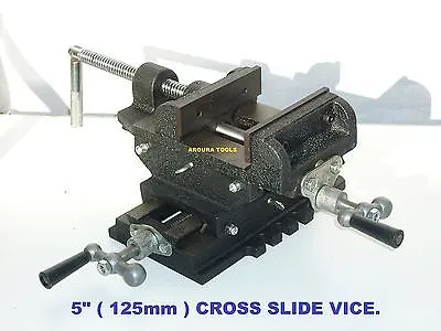 VICE CROSS SLIDE ( 5" ) - 125 mm - DRILL PRESS MOUNTABLE - NEW