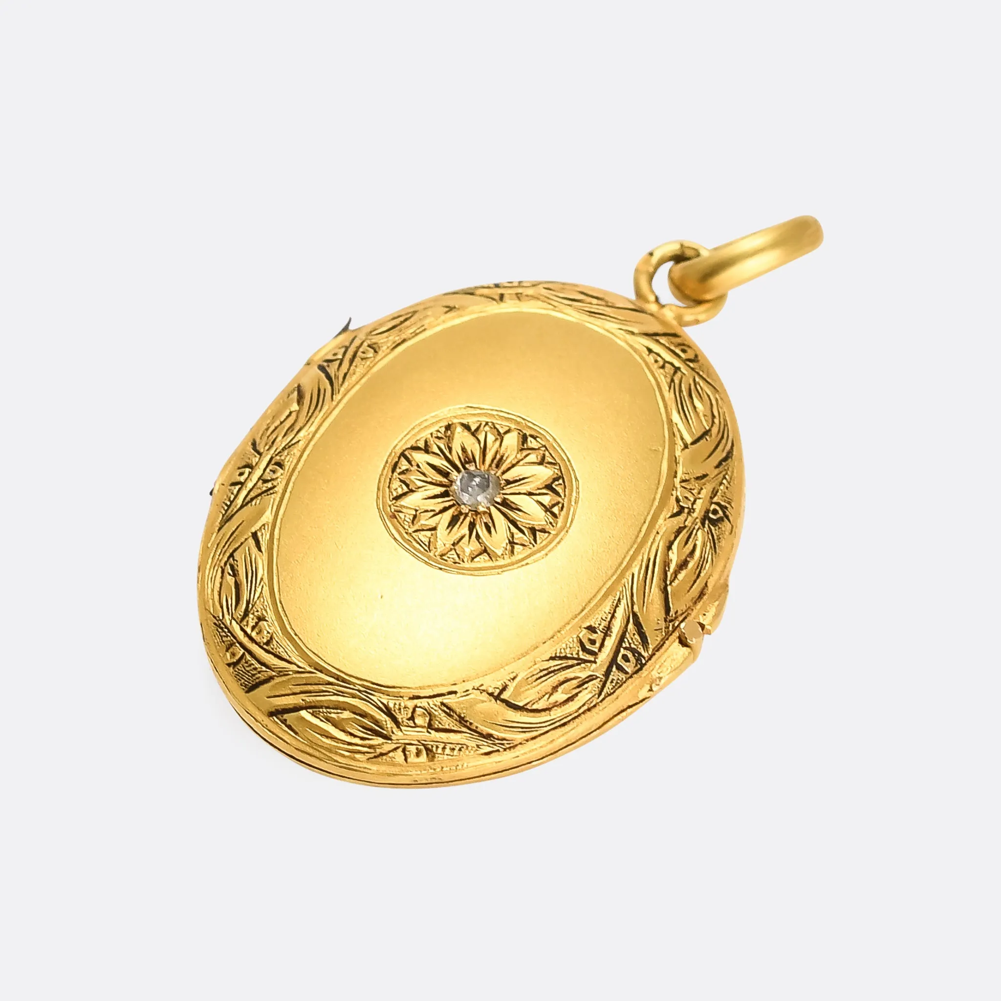 Victorian Diamond Sunflower Locket