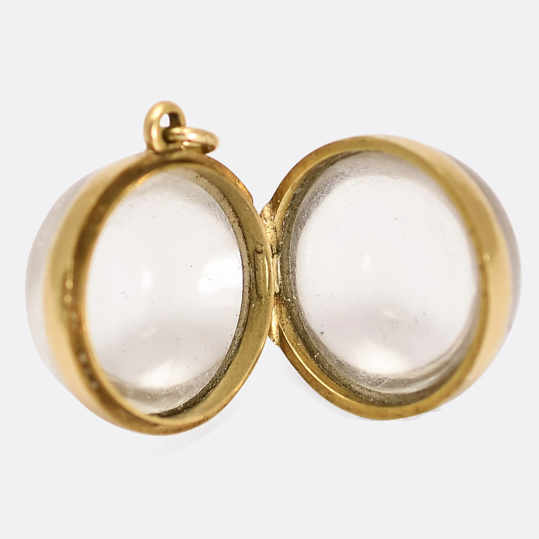 Victorian "Pool of Light" Rock Crystal Locket
