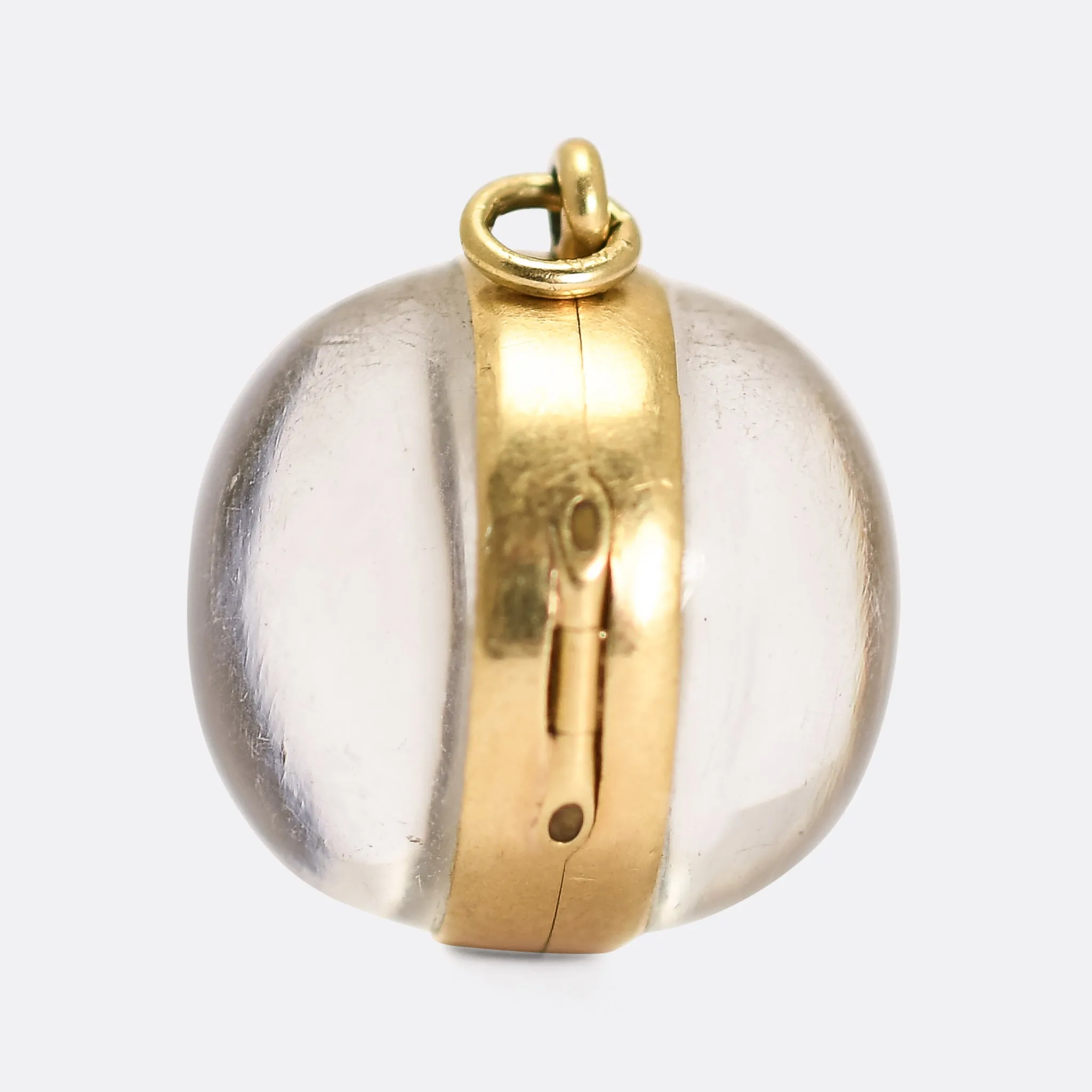 Victorian "Pool of Light" Rock Crystal Locket