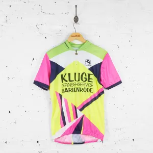 Vintage Kluge TSV Giesen Hildesheim Cycling Jersey - Green/Pink/White - XL