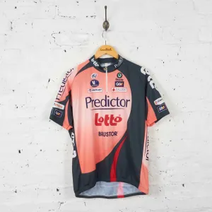 Vintage Lotto Predictor UCI Pro Tour Cycling Jersey - Pink - XL